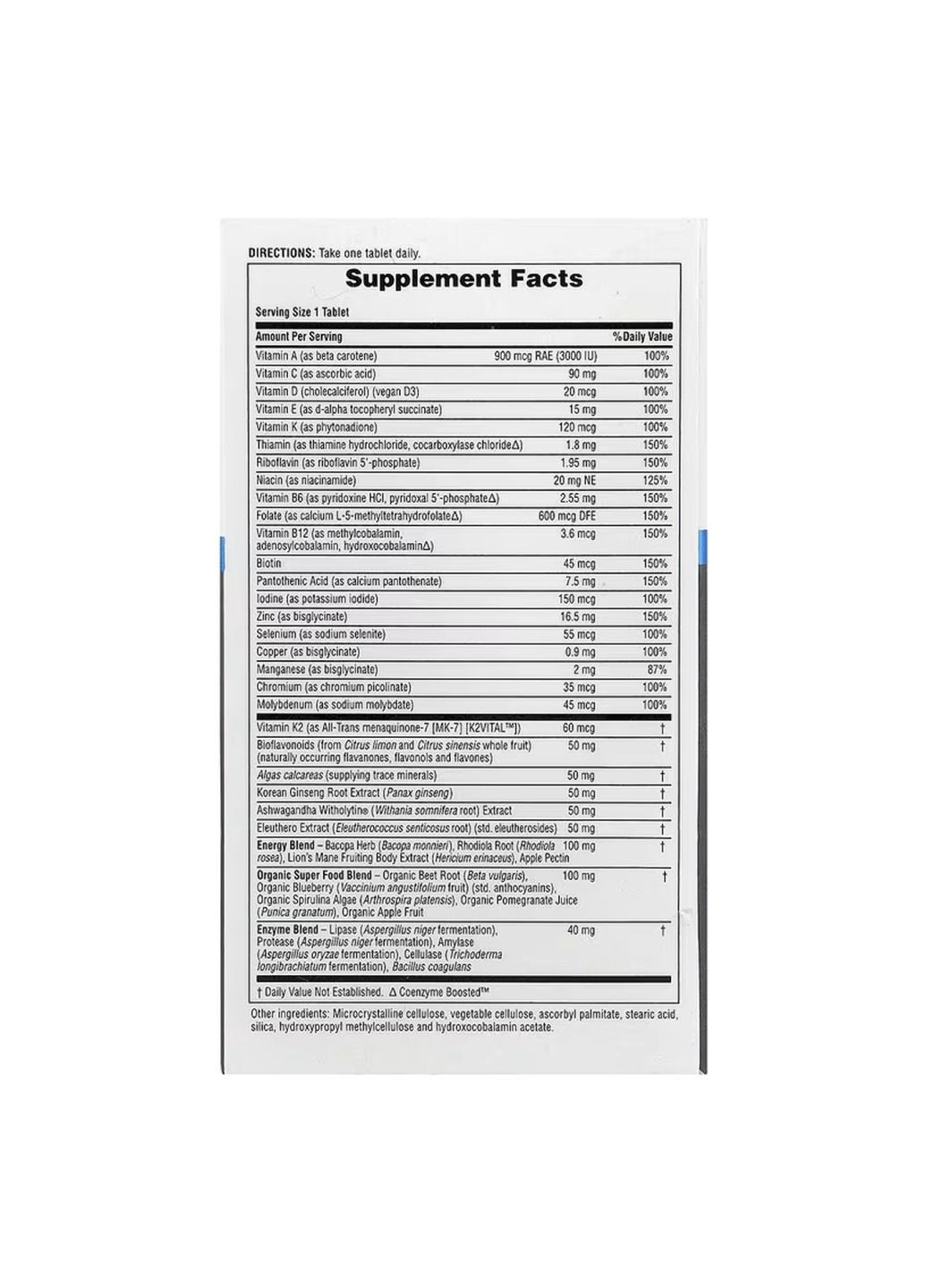 Комплекс витамина С His Journey Once Daily Multi - 30 tabs Nature's Plus (364201254)