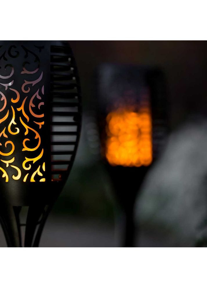 Солнечная садовая LED лампа факел 12шт Flami SuperLED с эффектом пламени Jooki (390091165)