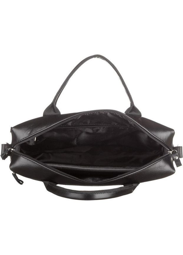 Сумка портфель через плечо для мужчин из натуральной кожи для документов А4 с отделением для ноутбука Черный 40564 Shvigel (361400980)