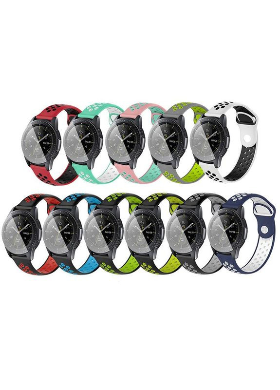 Ремешок Nike Style для Amazfit Stratos 1/2/2S/3/GTR 2/GTR 47mm/GTR Lite 47mm/Nexo/Pace Red-Black (705817) BeCover (341490802)