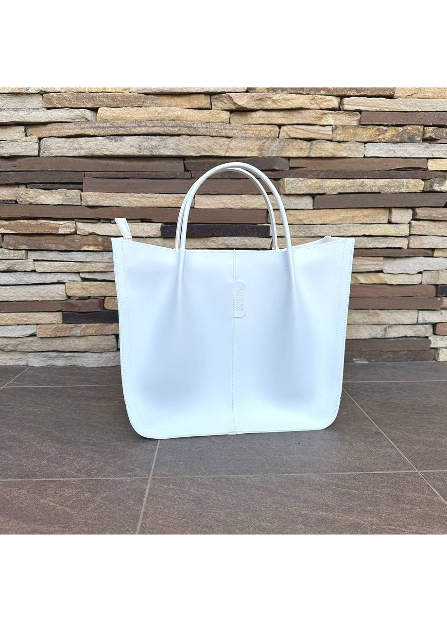 Жіноча велика сумка біла еко шкіра ProDobro (370050638)