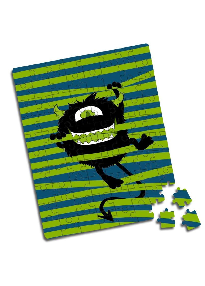 Пазл Чорний монстрик A4 80 елементів No Brand (309159009)