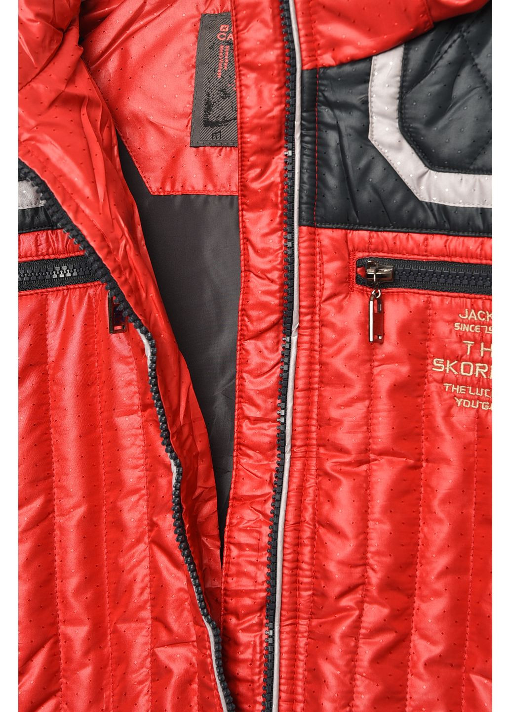 Красная демисезонная куртка детская для мальчика демисезонная красного цвета Let's Shop