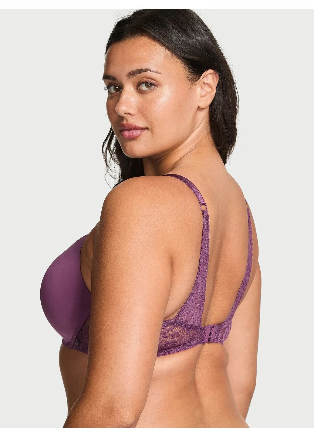 Фиолетовый корбей бюстгальтер Victoria's Secret без косточек полиамид