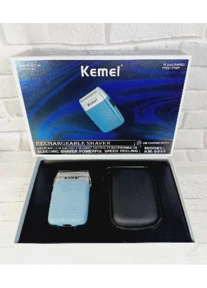 Акумуляторна електробритва-тример KM-5855 | Шейвер для бороди та волосся Kemei (387512622)