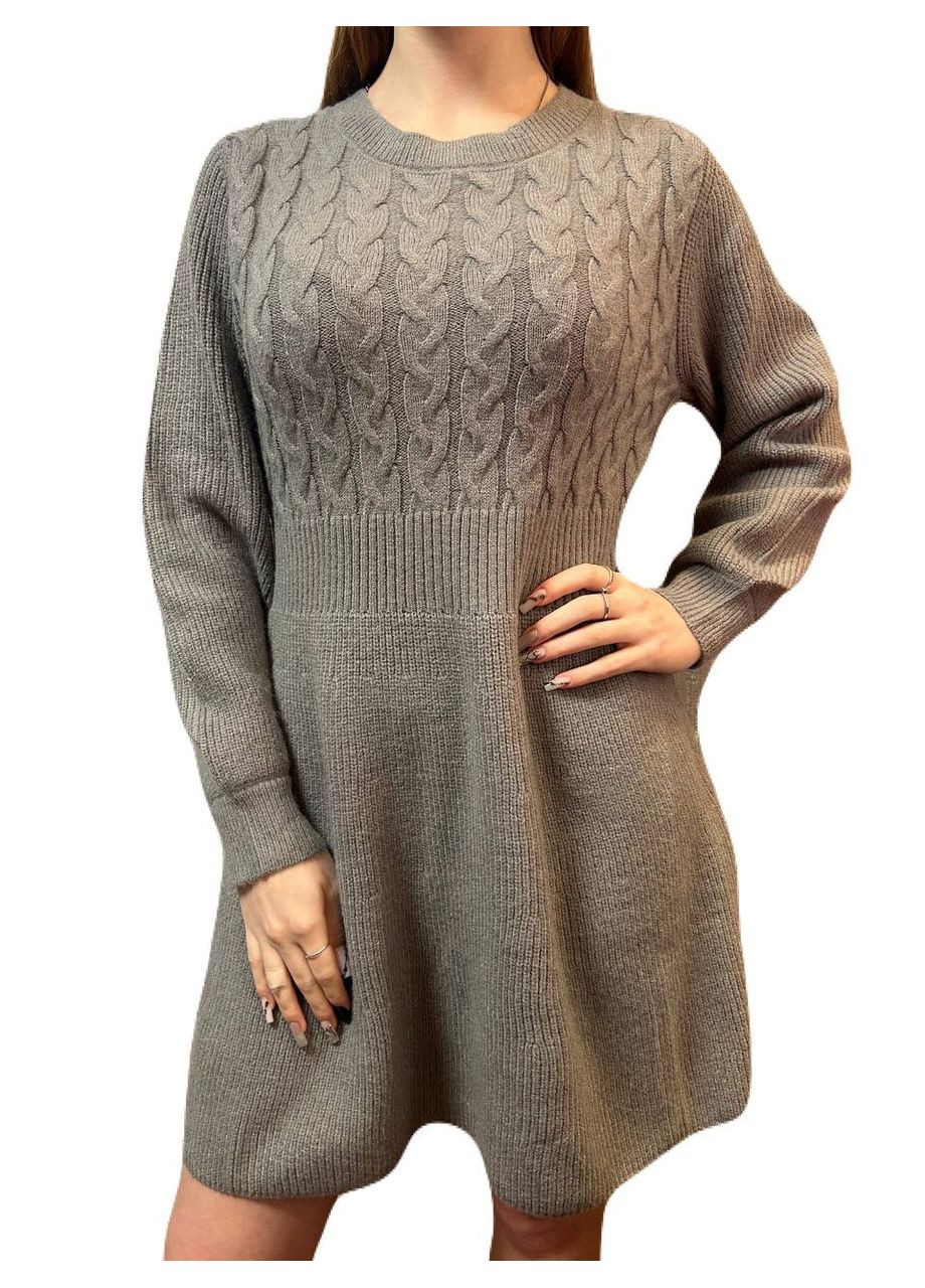 Кавова тепла сукня Glam Panic