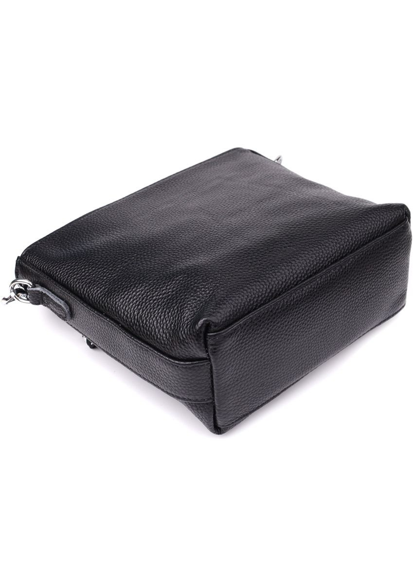 Женская сумка на плечо из качественной натуральной кожи 22914 Черный Vintage (351508204)