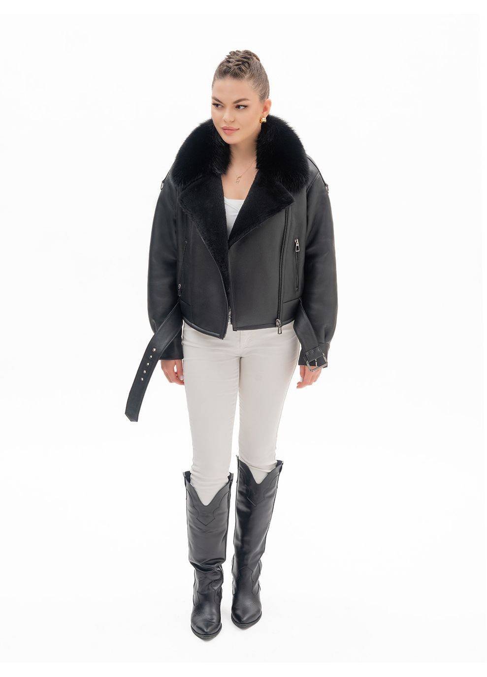 Жіноча натуральна дублянка Fabio Monti (372253160)