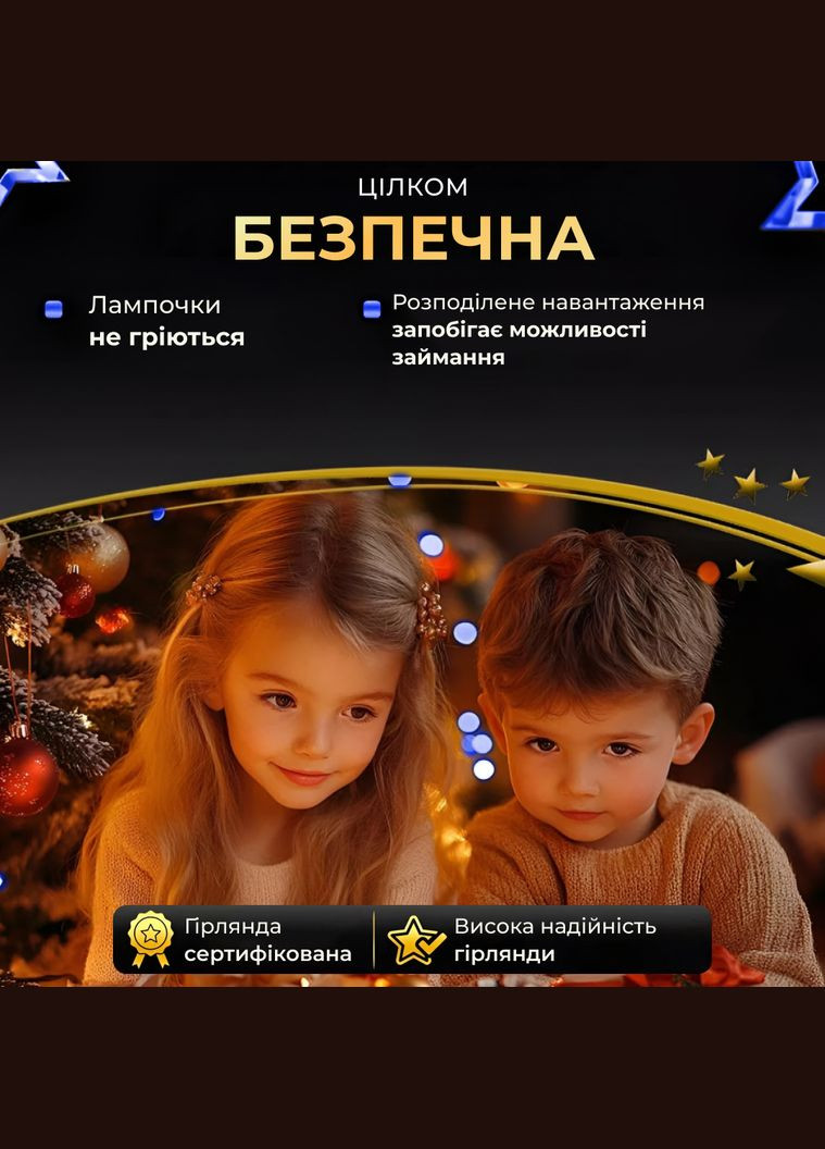 Гірлянда Роса нитка 1000 LED довжина 100 м з пультом від мережі зелена нитка, синій GarlandoPro 1000L100MGBL (306459770)