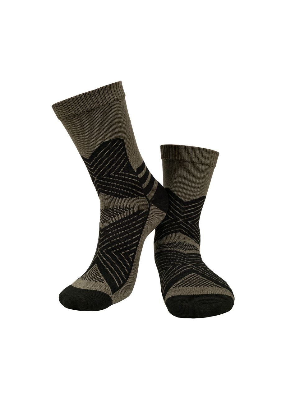 Оливкові шкарпетки trekking summer long t-kb-0016-olive, 44-46 Tribe (367165543)