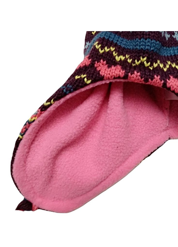 Комплект шапка + рукавиці мотузка та зав'язки орнамент для дівчинки JA021809 Різнобарвний Cool Club (255411602)