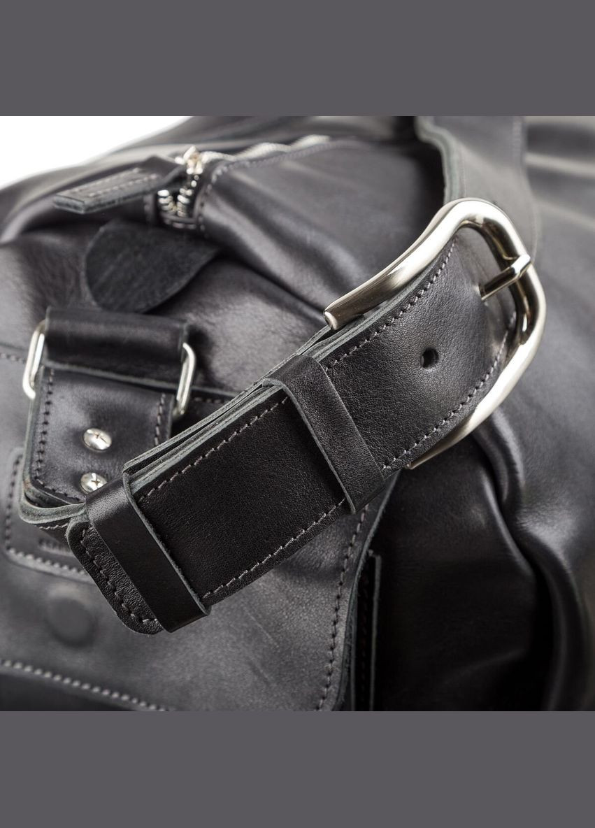 Сумка дорожня Grande Pelle шкіряна чорна з натуральної шкіри (sku_11048) No Brand (327819827)