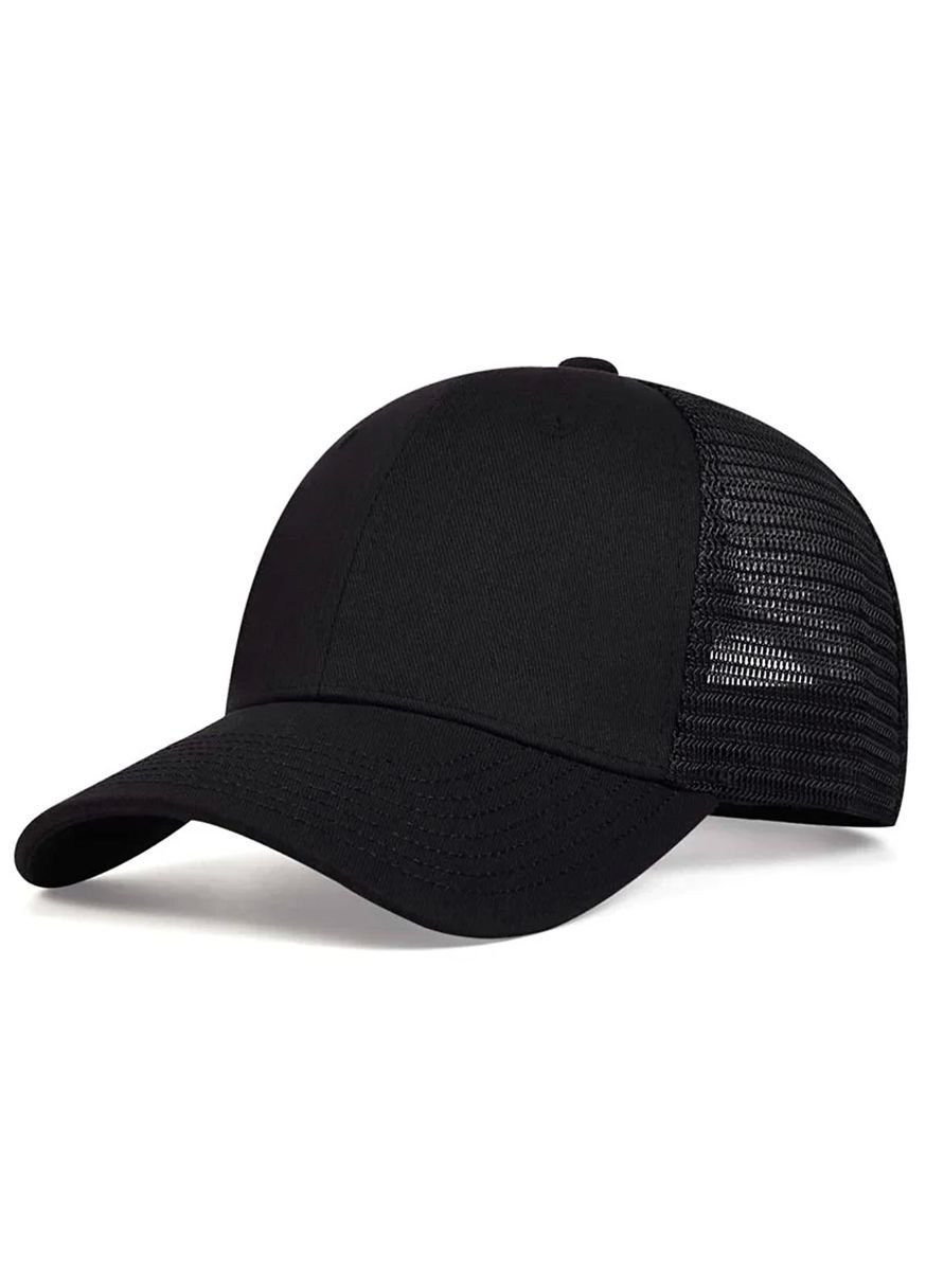 Кепка Тракер "Классическая" (однотонная) с сеточкой хлопковая No Brand (316451669)