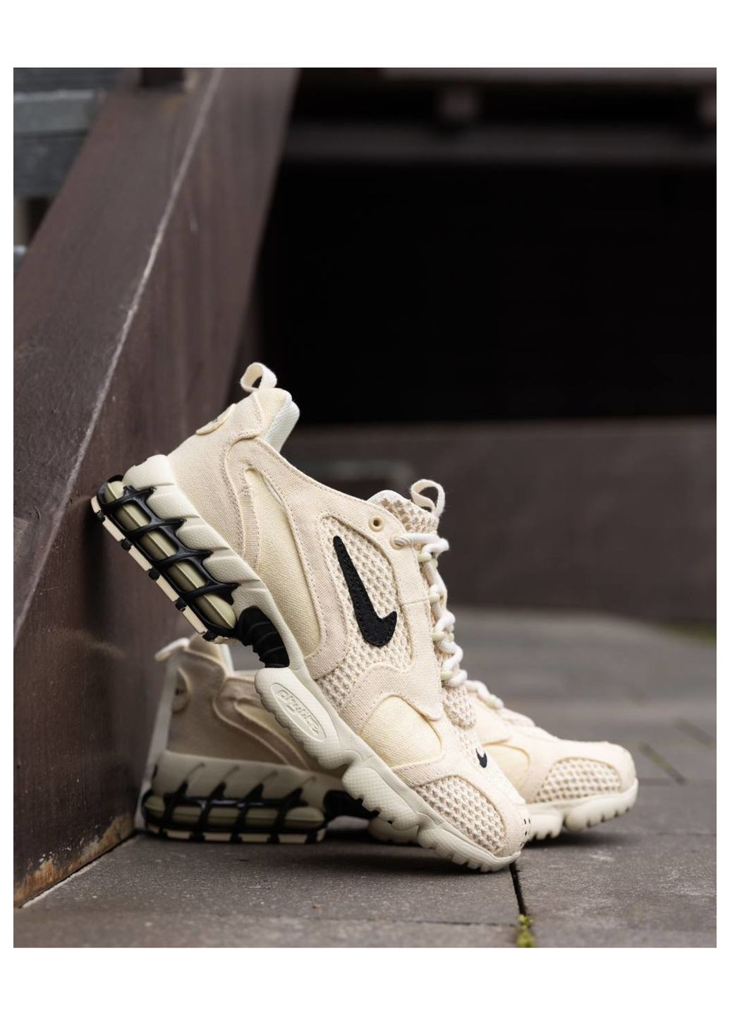 Бежевые кроссовки No Brand