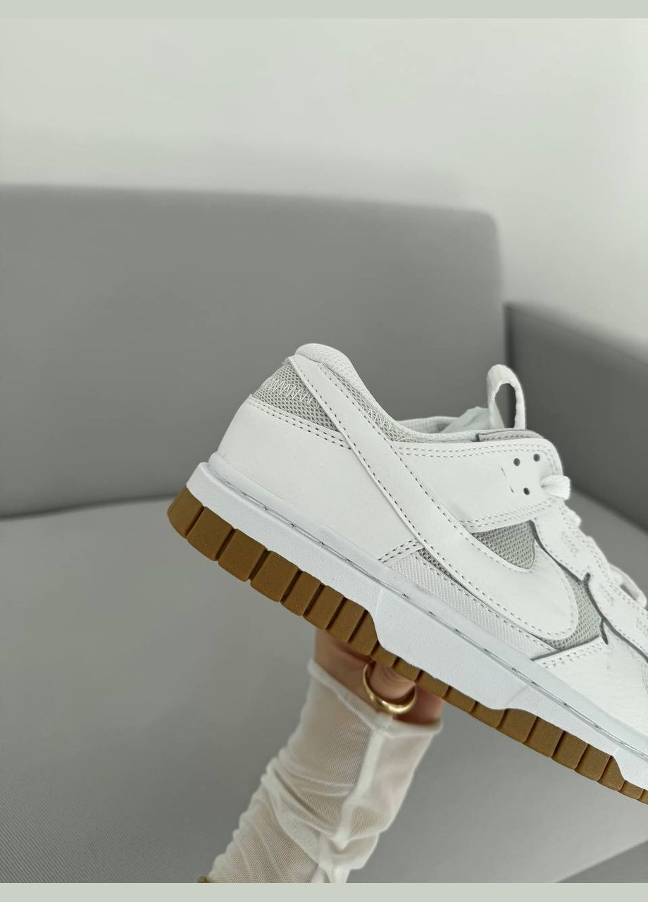 Белые всесезонные кроссовки Vakko Nike Air Dunk Low Jumbo White