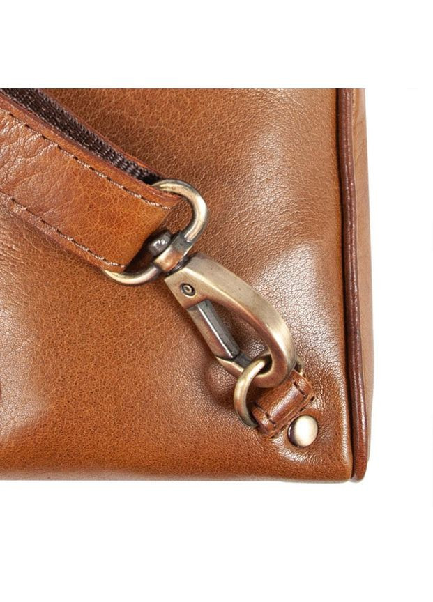 Сумка чоловіча планшет для документів рюкзак слінг в дорогу сумочка для телефону Коричневий 34786 Ashwood (332612587)