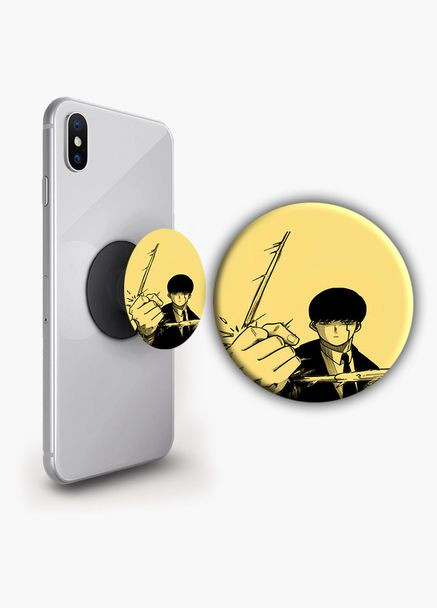 Тримач для телефону PopSockets Аніме Магічна битва #031 Чорний No Brand (304503454)