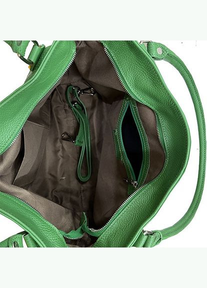 Сумка женская кожаная зеленая (Д/Ш/В) 33/8/11 (см) Felicita (337669904)