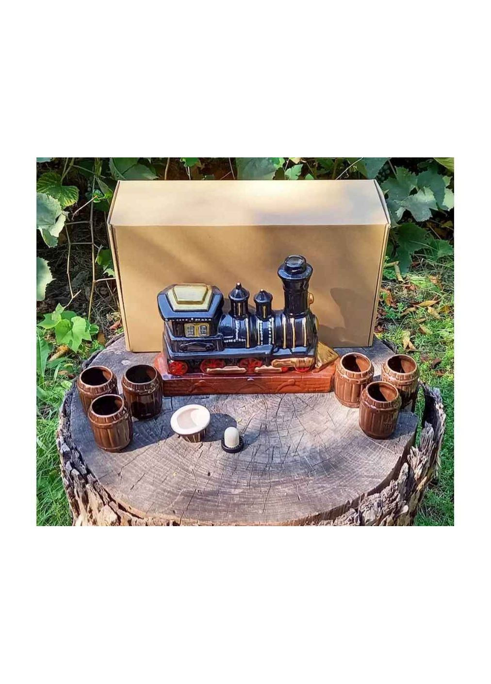 Штоф СЛАВЯНСК 1л 6 "Паровоз" Слов'янськ (363328294)