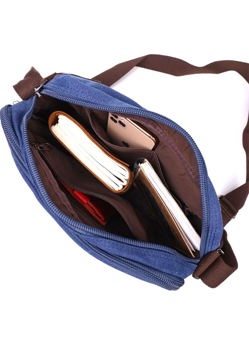 Сумка месенджер для чоловіків із щільного текстилю 22207 Vintage (331906805)