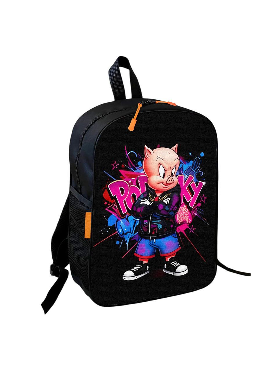 Рюкзак детский Поросёнок Порки Пиг 36х27х13 см Разноцветный (4025) No Brand (371687235)