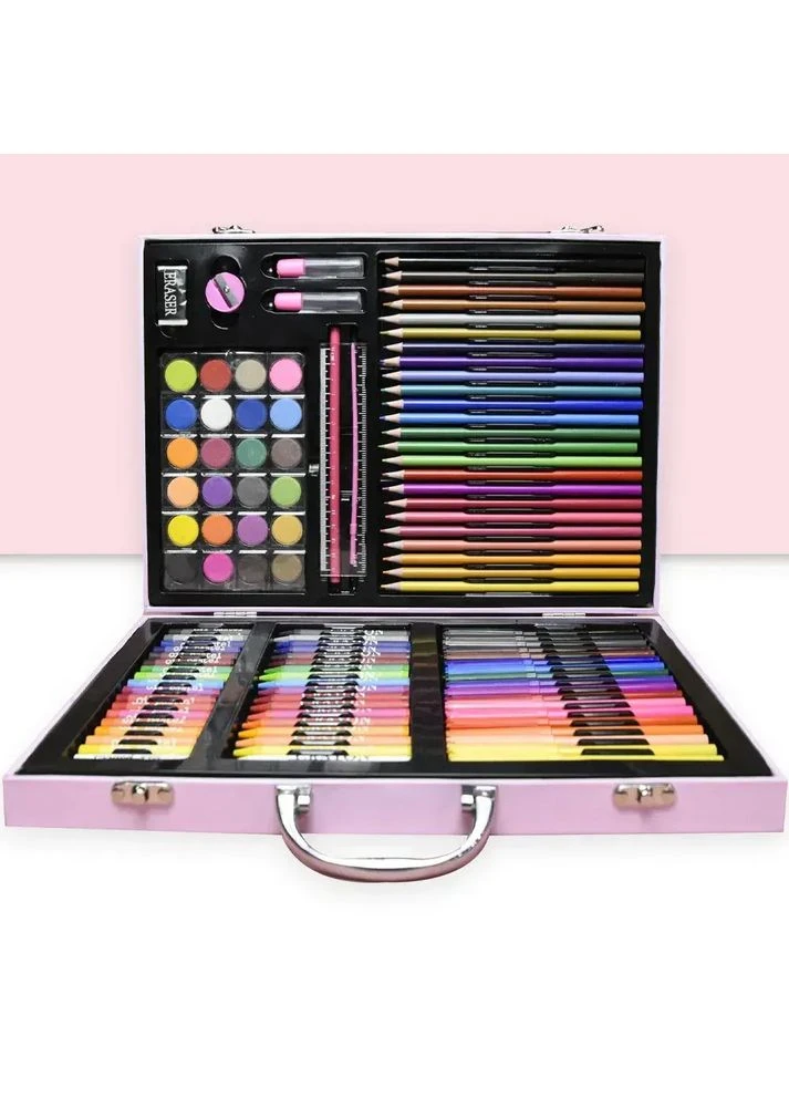 Набор для рисования в кейсе 128 предметов Розовый NOW BRAND (386414005)
