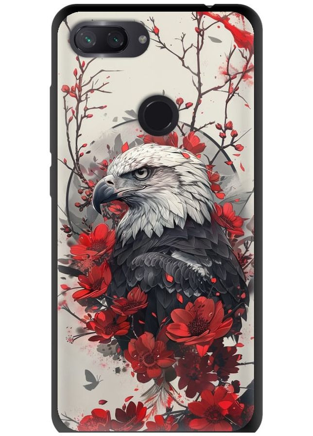 TPU черный чехол 'Рубиновый орел' для Endorphone xiaomi mi 8 lite (291131091)