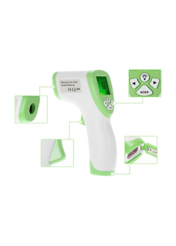Безконтактний термометр Сертифікований DT 8809c Pro 32°C ~ 42,5°C безконтактний медичний градусник Інфрачервоний дл Non-contact (273422003)