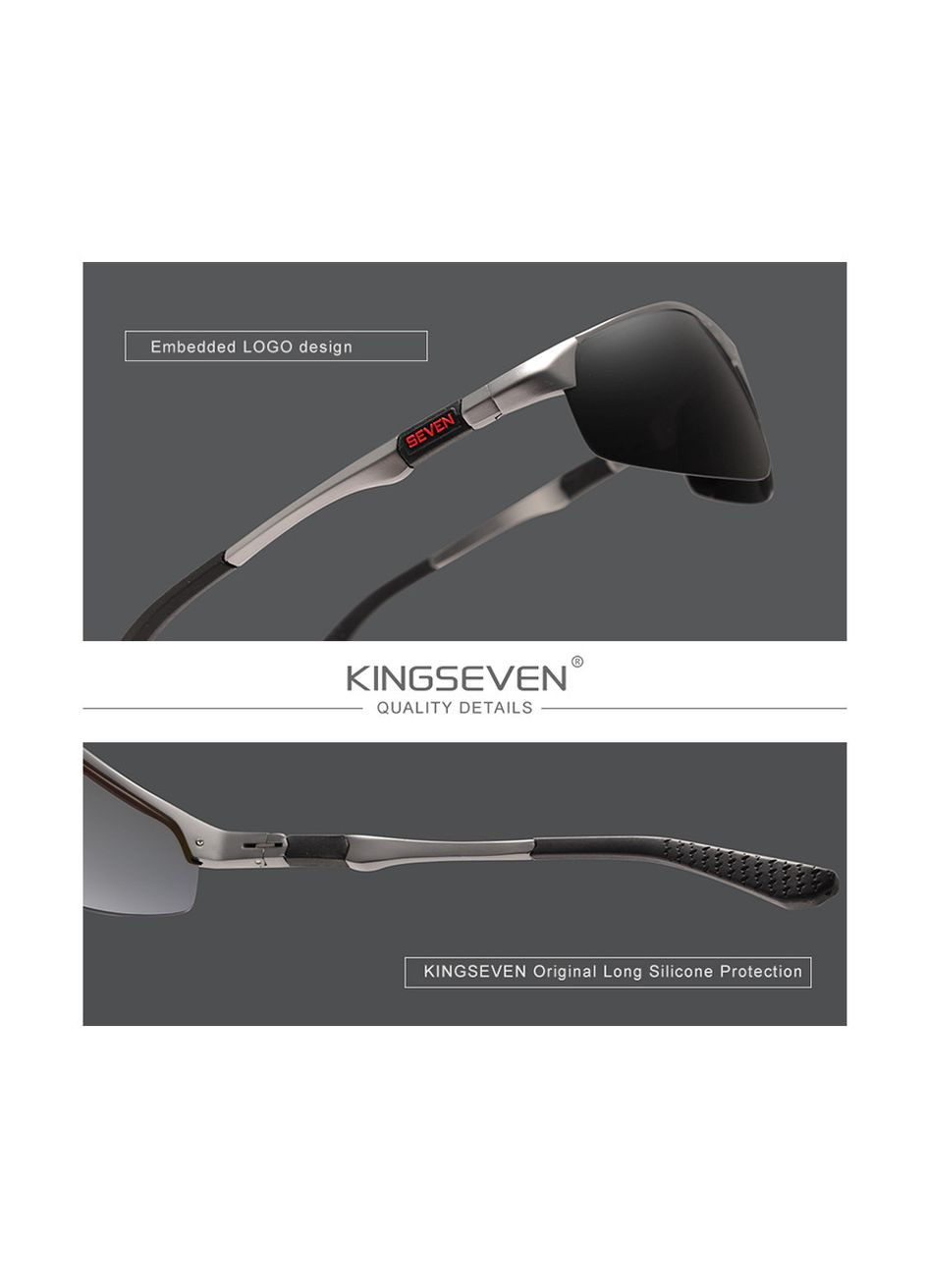 Чоловічі сонцезахисні окуляри для водіїв Спорт з поляризованими лінзами N9121 DESIGN Сірий No Brand (307084804)