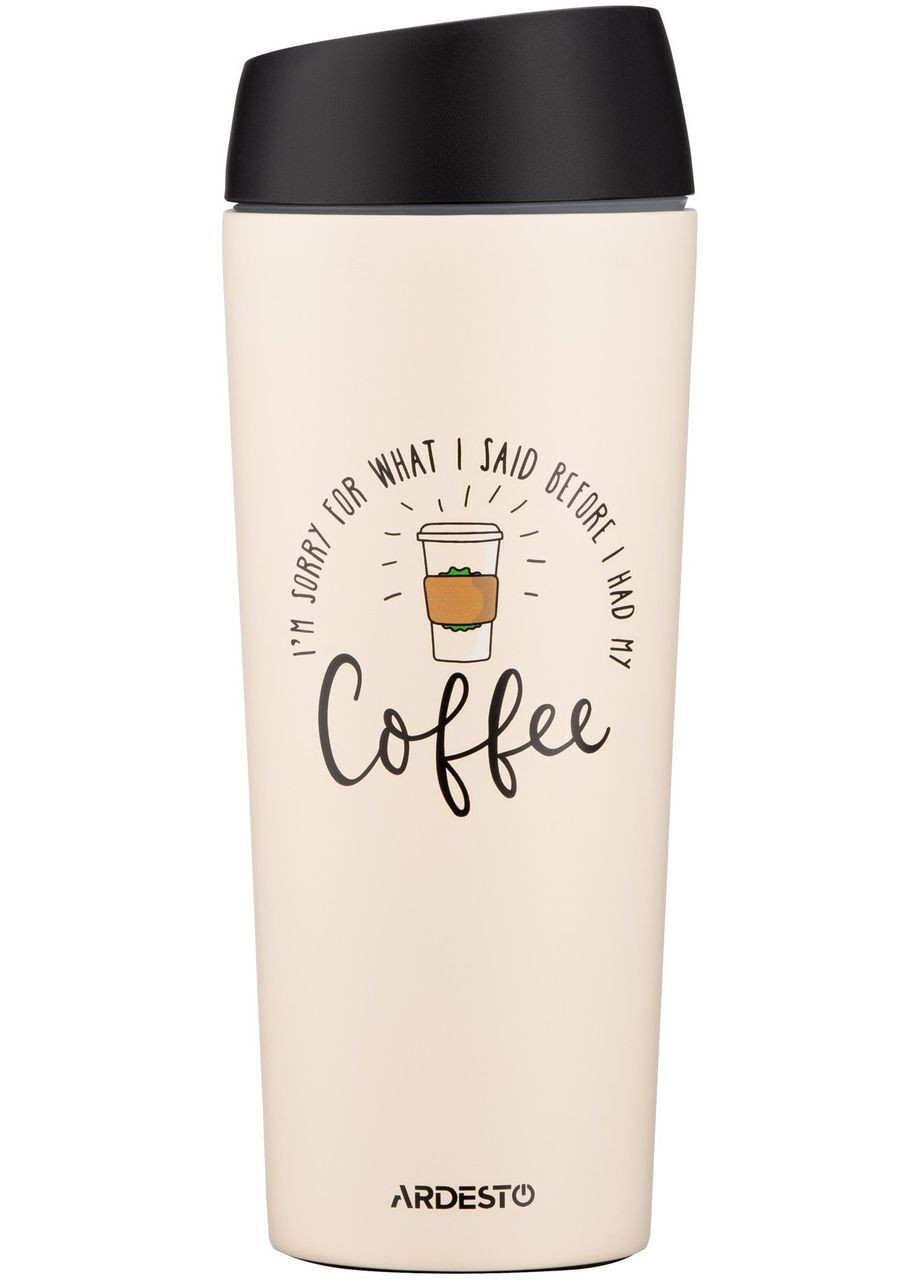 Термокружка Coffee Time, 450мл, нержавеющая сталь, Ardesto (366890853)