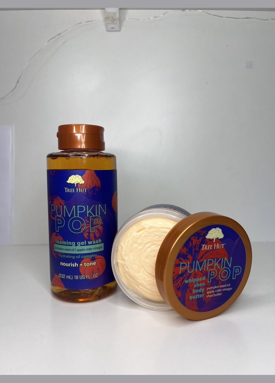 Tree Hut Баттер для тіла Pumpkin Pop 240 г з маслом ши та олією насіння гарбуза (3291) — Крем, США (316531419)