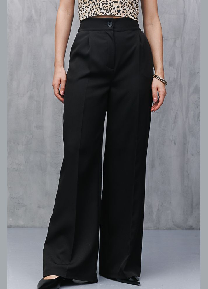 Женские брюки палаццо черного цвета Arjen (289787521)