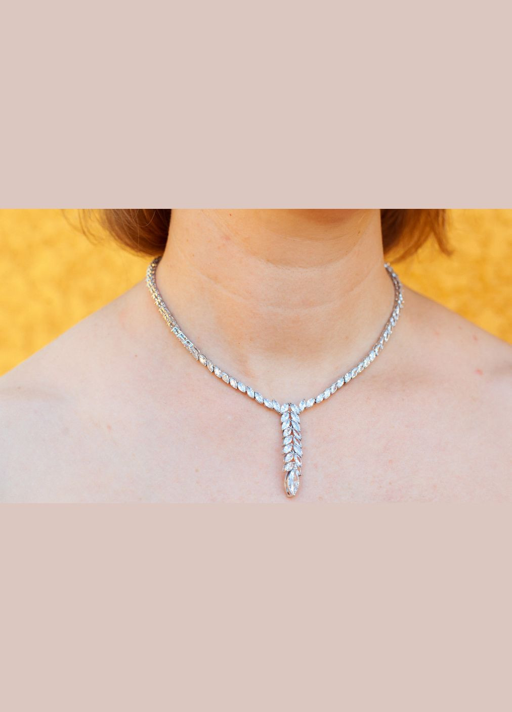 Комплект Кольє і сережки Дебора сріблястий Xuping Jewelry (317752153)