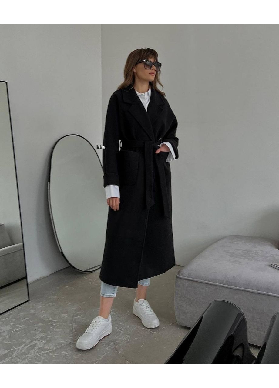 Черное демисезонное Женское пальто Asi.Store.ua