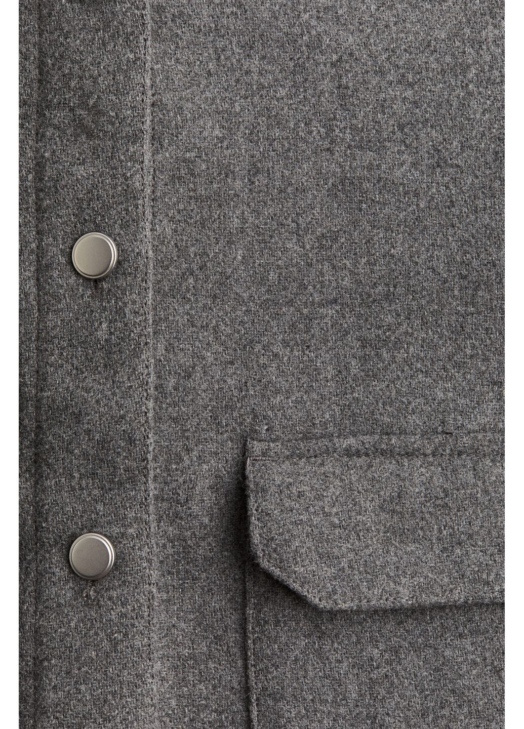 Серая демисезонная куртка-рубашка H&M