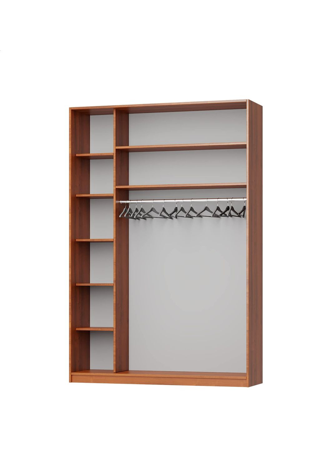 Шкаф-купе двухдверный Стандарт AL ДСП/Зеркало 160x60x240 см (MBS-3759) MebelStar (359449158)