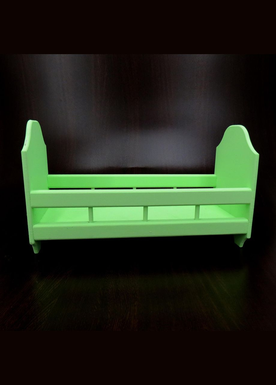 Кровать для кукол из дерева Рапунцель мохито (КРТ-000253) No Brand (328605831)