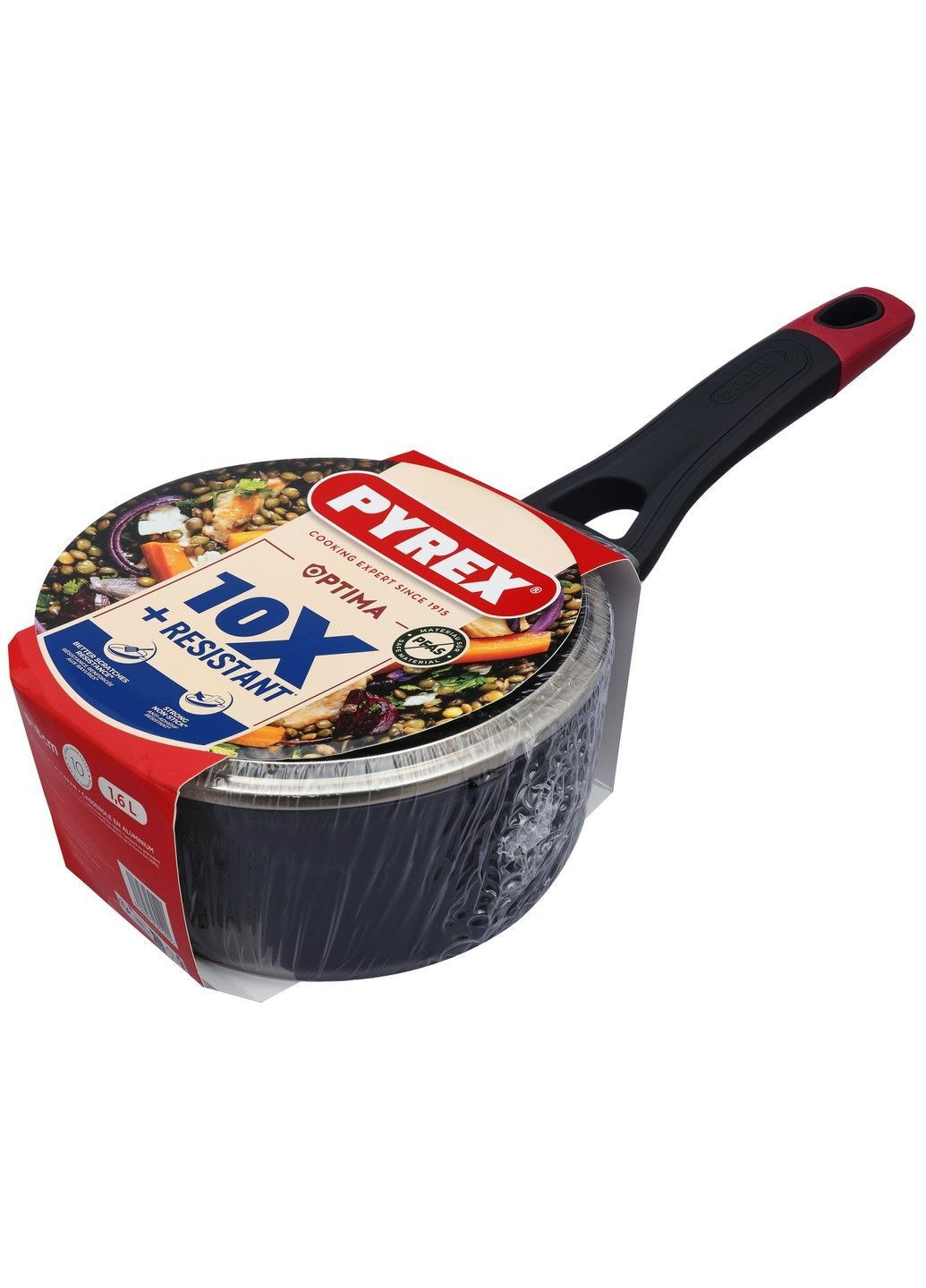 Ковш OPTIMA 18см индукция с крышкой (OT18AP6/8044) Pyrex (365278377)