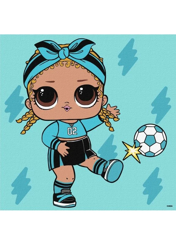 Картина за номерами "L.O.L Surprise! Game on. Kicks" KHO1323, 25x25 см IDEYKA (395928811)