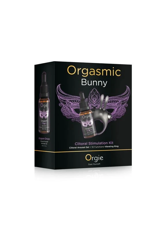 Набор Orgasmic Bunny: эрекционное виброкольцо и капли для клитора (Бразилия – Португалия) Orgie (383080062)