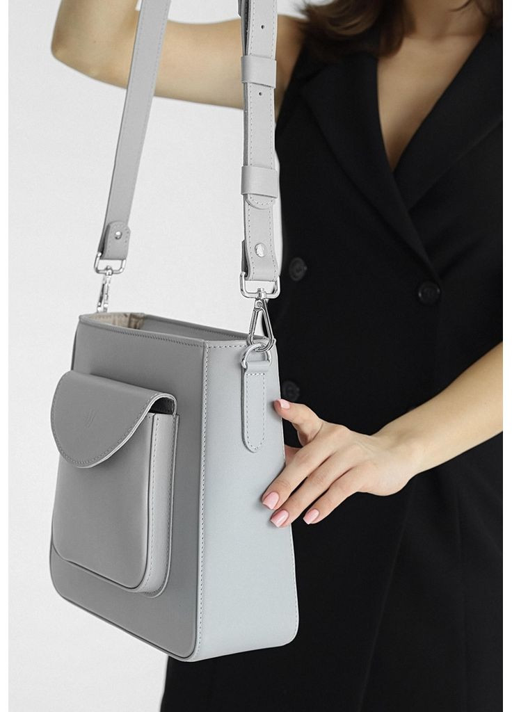 Жіноча шкіряна сумка Stella сіра The Wings (348358808)