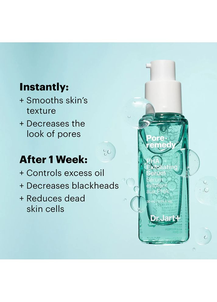 Відлущувальна сироватка для обличчя з кислотами Dr.Jart+ Pore Remedy PHA Exfoliating Serum 30 ml Dr. Jart+ (326842706)