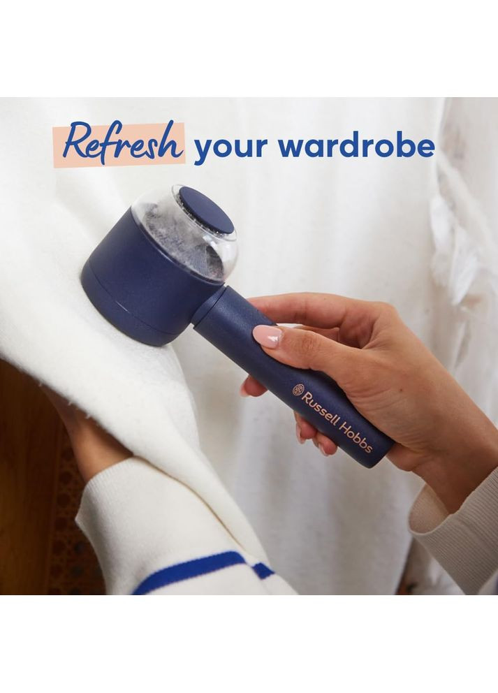 Машинка для видалення катишків, велика площа лез. 90 хв. роботи на одному заряді, USB, синій Russell Hobbs (365749284)