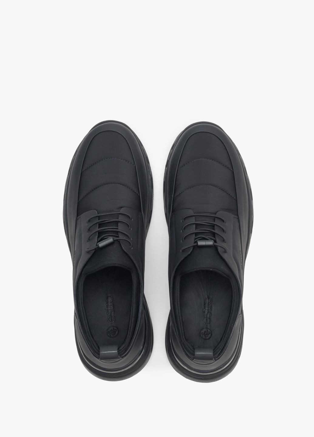Черные демисезонные кроссовки, цвет черный Estro