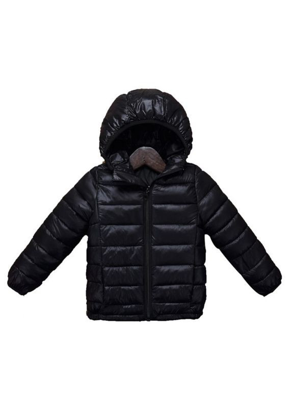 Черная демисезонная куртка детская однотонная bebe cool ( ) (10220) Qoopixie