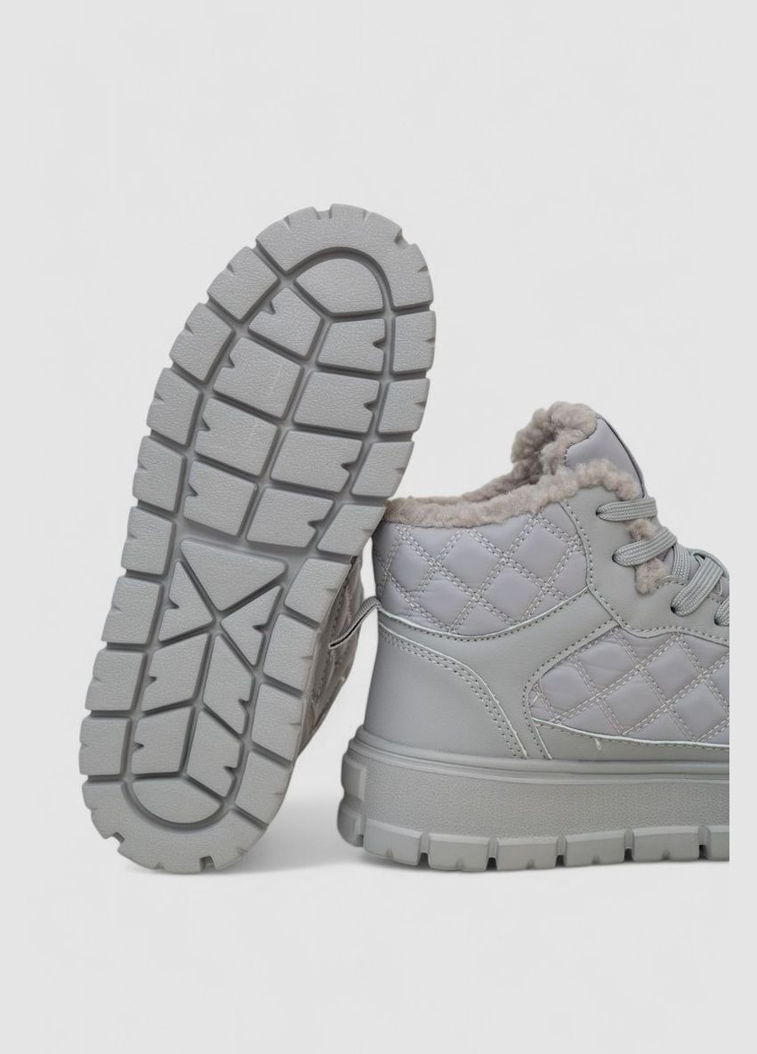 Кроссовки женские зимние на меху Ager Кроссовки серые зима (318561410)