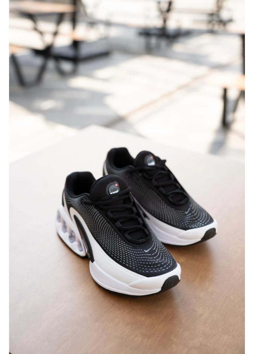 Белые летние кроссовки nike air max dn black white v2 найк аир макс дн No Brand