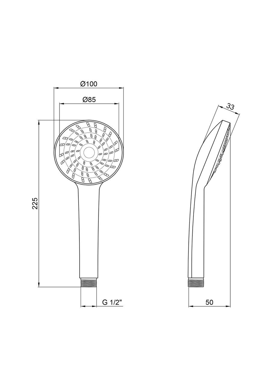 Лейка для ручного душа KRM-C718 Kroner (368587669)