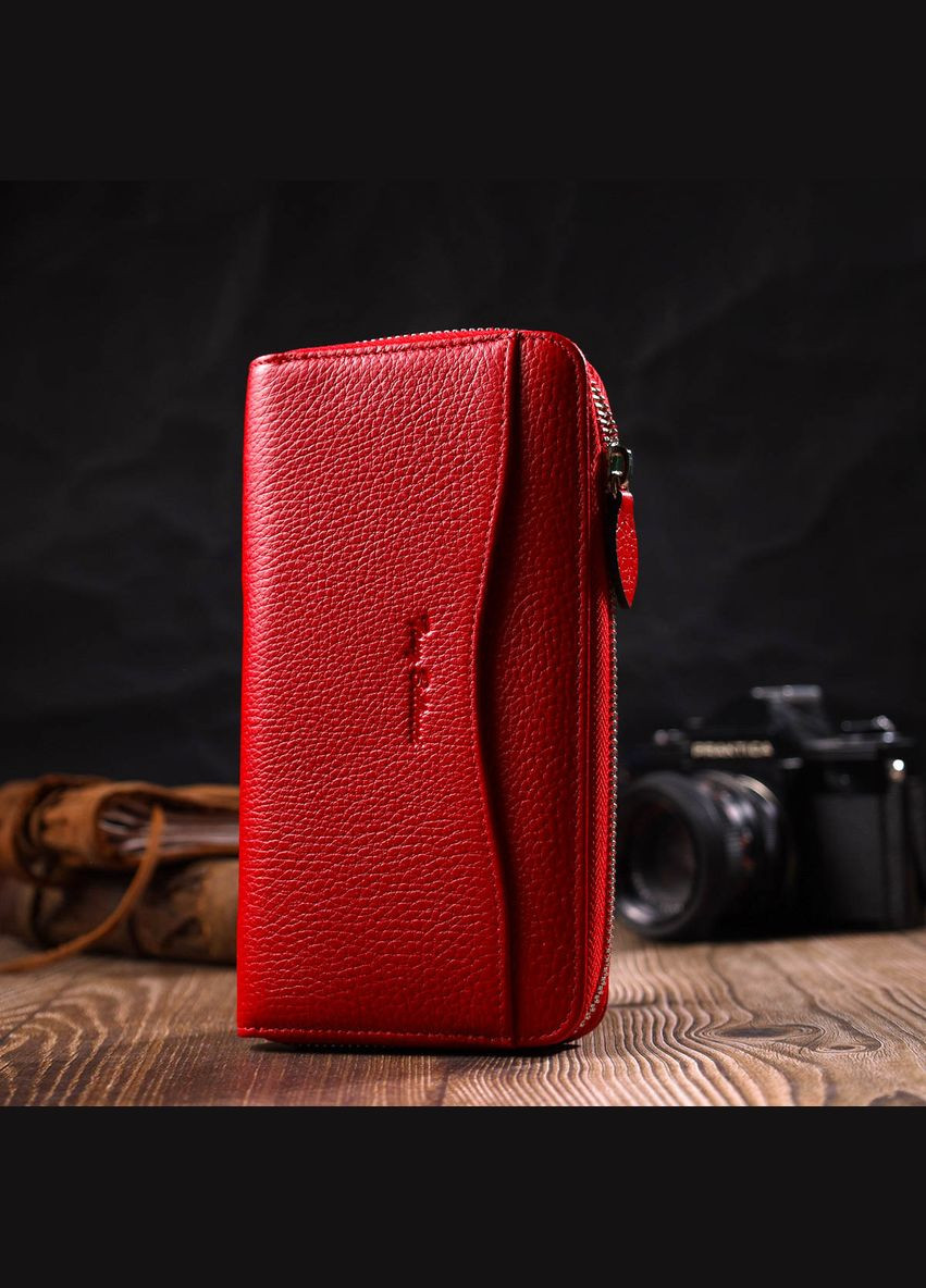 Жіночий гаманець на блискавці з натуральної шкіри з монетницею 21972 Tony Bellucci (306881292)