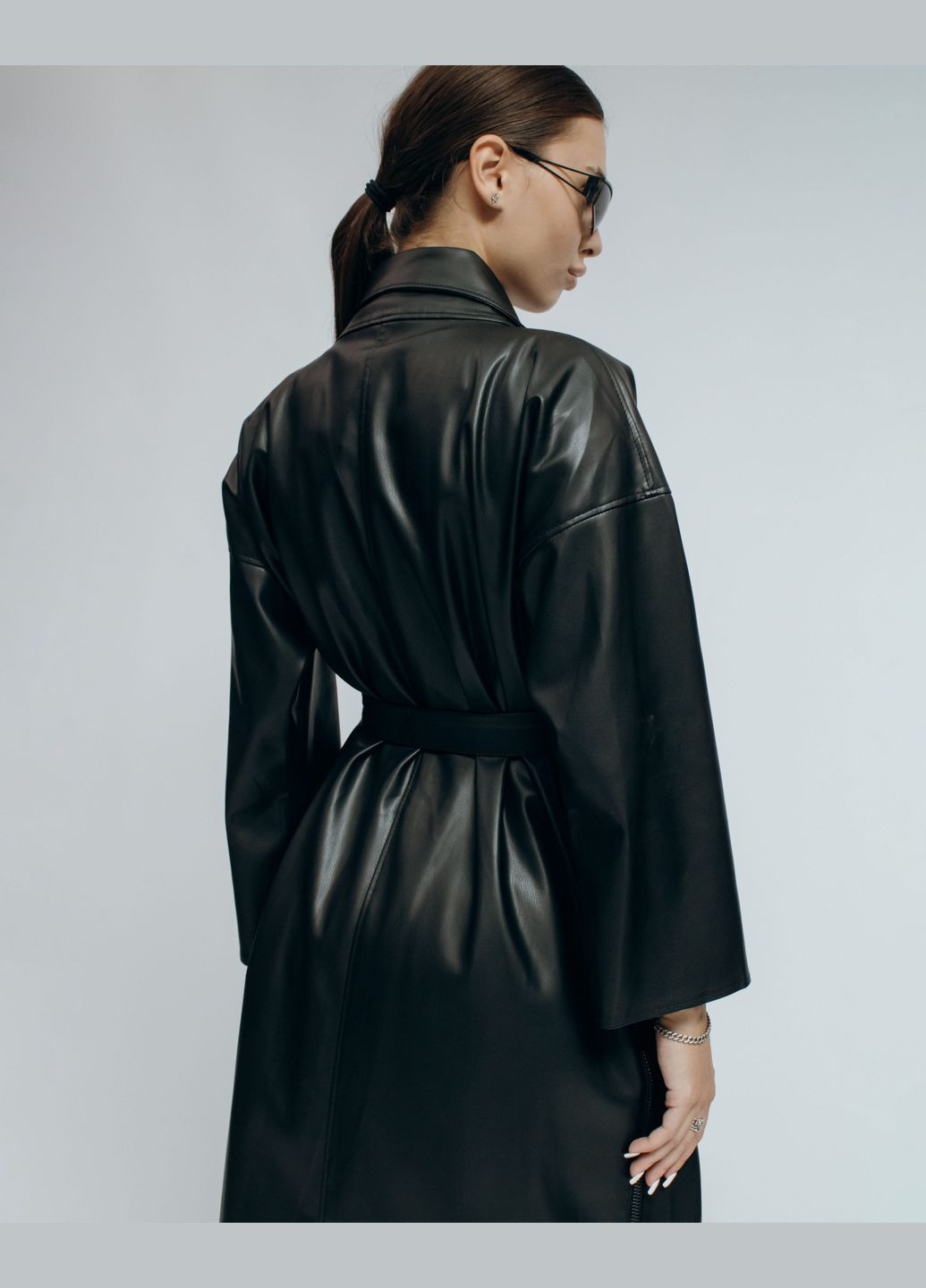 Черное демисезонное Тренч кожаный Red Exp. черный RED EXP.